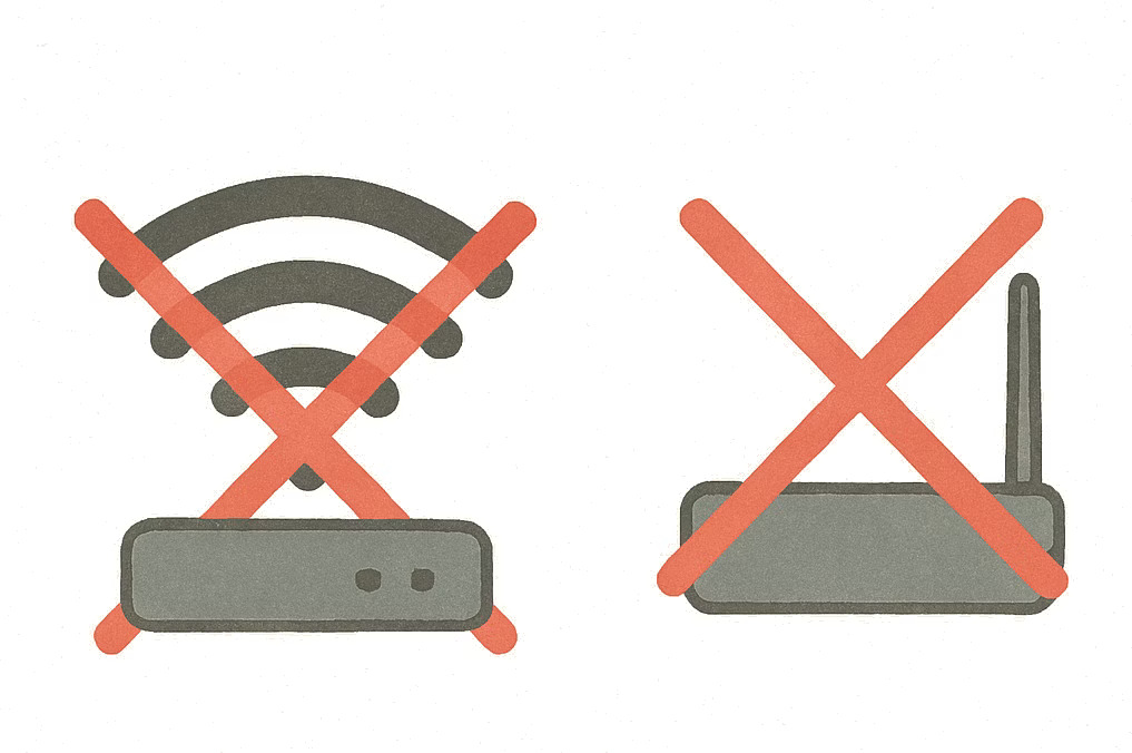 No WiFi or router needed